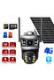 2 Pcs 8MP Dual Lens 4G Solar Security Camera – 360° Outdoor PTZ CCTV with V380 Pro App - 2
