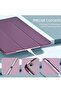 iPad 10.2 Case - Compatible with iPad 9th/8th/7th Gen - Slim Hard Back Shell Smart Cover (Purple) - 6