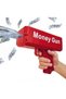 Red Money Gun Shooter – Realistic Cash Cannon Prop for Parties, Movies, and Games with Play Money Dollar Bills