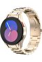 Gold Stainless Steel Galaxy Watch Band – Compatible with 7FE, 6, 5, 4, 5 Pro, 6 Classic, and 4 Classic, Gapless Design