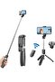 Selfie Stick, Extendable with Tripod Stand and Detachable Wireless Bluetooth Remote, Ultra Compact