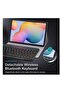 Keyboard Case for Galaxy Tab S6 Lite 2020, PU Cover with Removable Wireless Keyboard, Black - 3