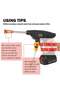 24V Cordless Portable Washer Electric High Pressure Cleaner Machine 30Bar Lithium Battery - 6