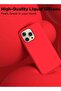 Compatible with iPhone 15 Pro Max Liquid Silicone Full Body Shockproof Protective Cover Red - 5