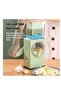 Multifunctional Vegetable Cutter Chopper Rotary Cheese Grater 3-in-1 Shredder Slicer Grinder Salad Maker Machine with Stainless Steel Roller Blades for Vegetable Fruit Nut - 5