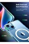 iPhone 14 Plus Case with Magsafe Magnetic Wireless Charging Compatible Transparent Cover Clear - 3
