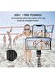 Selfie Stick Gimbal Stabilizer, 360° Rotation Tripod with Wireless Remote, Portable Phone Holder - 3