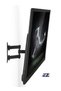 Full Motion TV Wall Mount Corner Bracket, VESA 400 x 400 Compatible, Extending Arm Articulating, Swivel, Tilt Fits 32, 37, 40, 42, 47, 50 Inch TVs, 66 Lbs Capacity - 2