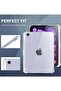 Clear Case for iPad Mini 6 (8.3 inch, 2021) with Pencil Holder, Supports 2nd Gen Apple Pencil Charging - 6