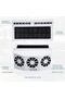Solar Powered Car Exhaust Fan with 3 Cooling Fans, 4500 RPM Solar Car Window Ventilator, Portable Air Circulation Cooling Vent System for Most Cars, Heat Reduction & Fresh Air Ventilation, White - 3