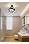 Square Hallway Light, Modern Mini LED Ceiling Light Fixtures, 3 Color Changeable Acrylic Metal Lamp - 7