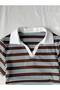 Women's Soul Colorful Polo Collar Embroidered Gathered Blouse - 4