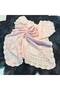 Baby Girl Knitted Blanket 100X100 - 100% Natural Cotton Washed Fabric - Pink - 6