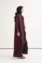 Tencel Cross-Front Long Tunic Plum - 2