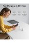 67W Dual-Port GaN Charger with 2x USB C Ports for MacBook, iPhone, iPad, Galaxy, Pixel - White - 2
