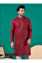 Mens Thread & Sequins Work Cotton Kurta Set