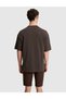 Dark Brown Comfort Fit 100% Cotton Crew Neck T-Shirt 50321198-Vr084 - 5