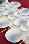 Polka Dot 16 Piece Porcelain Breakfast Set for 6 People