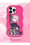 iPhone 13 Pro Compatible Case Camera Protector Red Silicone Couple Phone Case Girl Pattern - 2