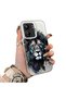 Poco C65 Compatible Silicone Edge Hard Back Case Couple Phone Case Lion Pattern