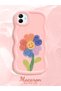 Samsung Galaxy A04 Compatible Case Camera Protector Pink Silicone Couple Phone Case Floral Pattern - 2