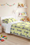 Tropical Yellow Young Room Single Pique Set-Pineapple Flamingo Gray 160X220Cm Quilted Bedspread - 5