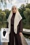 Hijab Non-Slip Triangle Crepe Shawl, Ps-63, Cream - 2