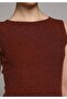 Slim Fit Sleeveless Women's Brown Tank Top - 4