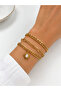 White North Star Sparkle 3-Piece Gold Stainless Steel Necklace - 2