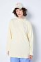Wide Sleeve Oversize Basic T-Shirt Yellow 30058 - 6