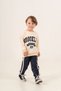3-4-5-6 Years Old Seasonal Printed Striped Boy's Suit - 4