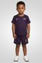 Toddlers Boy 2 Pieces Brand Logo Academy 25 T-Shirt With Shorts Set, Purple