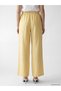 Alita City Women's Linen Blend Trousers with Elastic Waist and Contrast Trim - 4
