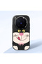 Vivo X300 Pro Compatible Case Camera Protective Black Silicone Couple Phone Case Cute Patterned