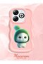 Infinix Smart 8 Pro Compatible Case Camera Protector Pink Silicone Couple Phone Case Cute Pattern - 2