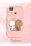 Redmi 9C Compatible Case Camera Protective Pink Silicone Couple Phone Case Cute Pattern - 2