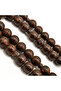 Qirfa (Cinnamon Wood) Rosary 45 Beads 10mm Dark Brown Prayer Beads 36g with Brown Cord Tassel - 3