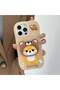 3D Cute Cartoon Character Scalable Holder Soft Silicone Case for iPhone 12/12 Pro