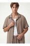 Stitched Detailed Shirt Shorts Set - 4