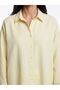 Lcw Vision Yellow Striped Oversize Women's Shirt - 3