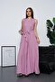 Women's Patterned Sleeveless Belted Jumpsuit 250587 - - 3
