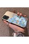 Samsung Galaxy A12 Compatible Silicone Edge Hard Back Case Couple Phone Case with Floral Pattern - 2