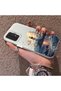 Samsung Galaxy A13 4g Compatible Silicone Edge Hard Back Case Couple Phone Case Tower Pattern - 2