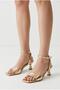Lukis Women's Short Heeled Flat Strap Shoes Sandals Evening Dress Wedding Graduation Office Casual Stylish Shoes Gold Gold - 2