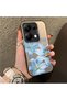 Redmi Note 13 Pro 4g Compatible Silicone Edge Hard Back Case Couple Phone Case with Floral Pattern - 3
