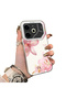 Tecno Pova 6 Compatible Silicone Edge Hard Back Case Couple Phone Case with Floral Pattern