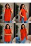 Women's Crew Neck Open-Side Lace-Up Oversize Knit Sweater - 7