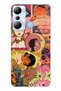 Infinix Hot 20I Compatible Pop Art Drawing Collage Patterned Transparent Phone Case