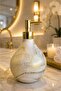 Celina Glass Liquid Soap Dispenser | |   Gold White | |   Modern Luxury Bathroom Accessory Decorative Liquid Soap Dispenser Soap Dispenser Countertop Sink for Bathroom & Kitchen | |   Gold Pompali | |   Dishwashing Detergent Hand Soap - 2