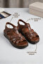 Large Size Genuine Leather Ultra Comfortable Lightweight Comfort Sole Women's Sandals - 5